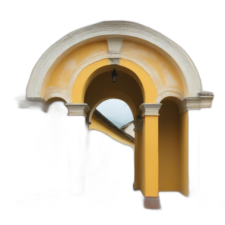 Antigua guatemala yellow Arch emoji