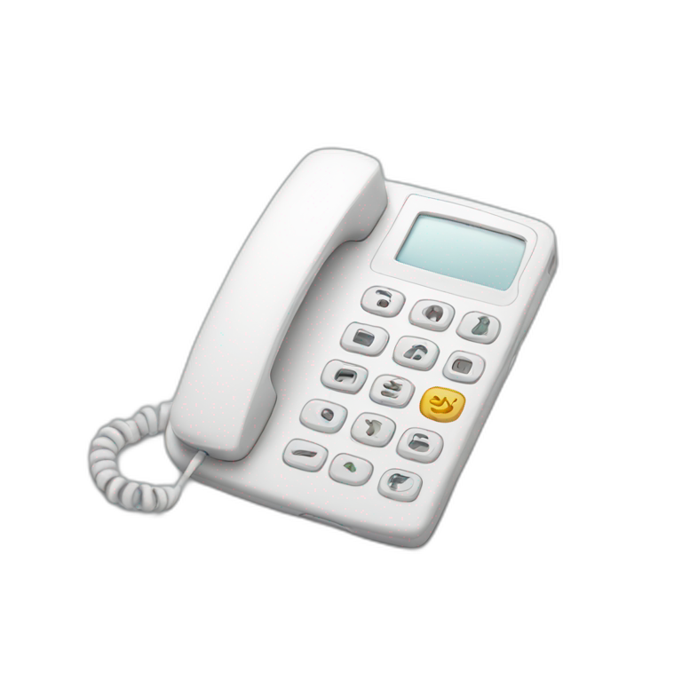 white phone emoji