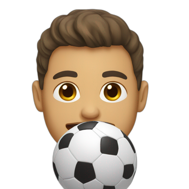 Jugando futbol emoji