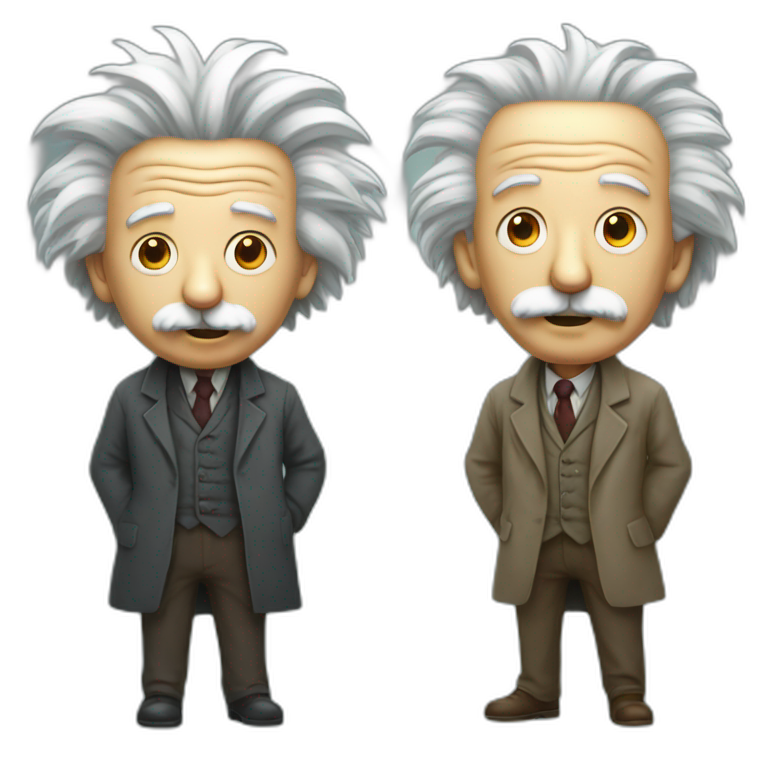 Einstein versus schrodinger emoji