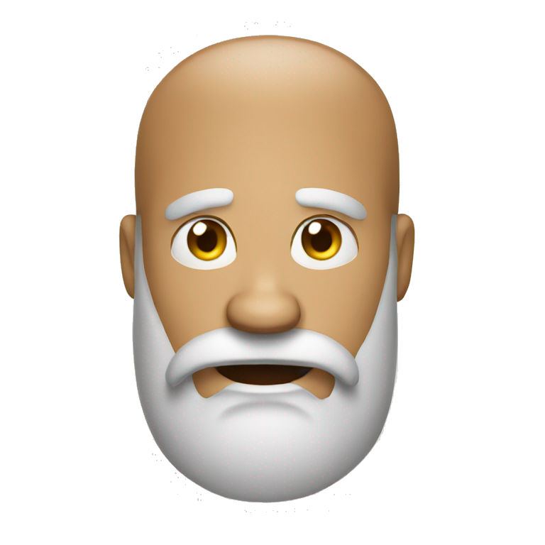 Bearded guy amazed  emoji