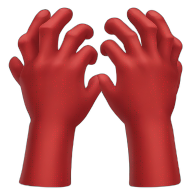 red knuckles emoji