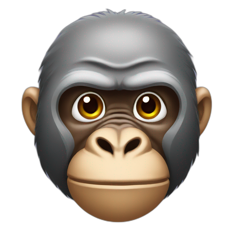 Gorilla face emoji