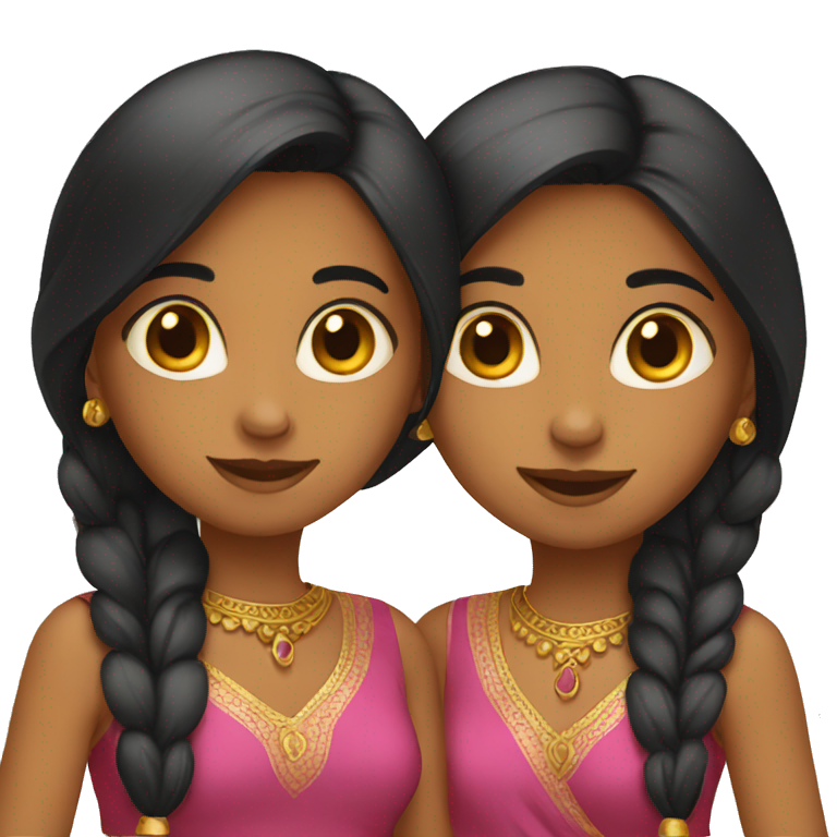 two indian girls emoji