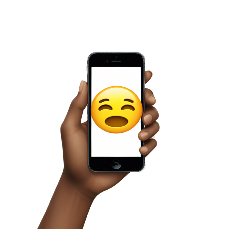 iPhone in hands (video recording) emoji