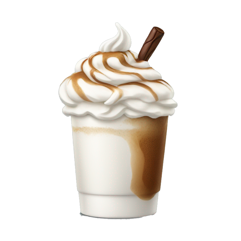 Coffee with Whipped cream  emoji