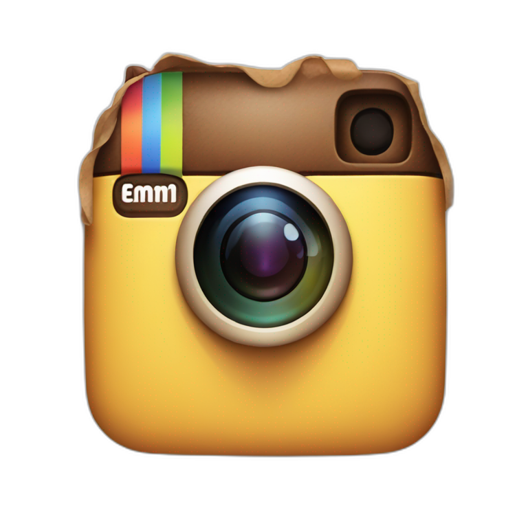 Instagram app logo emoji