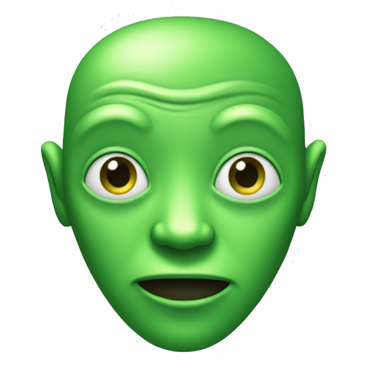 alien green  emoji