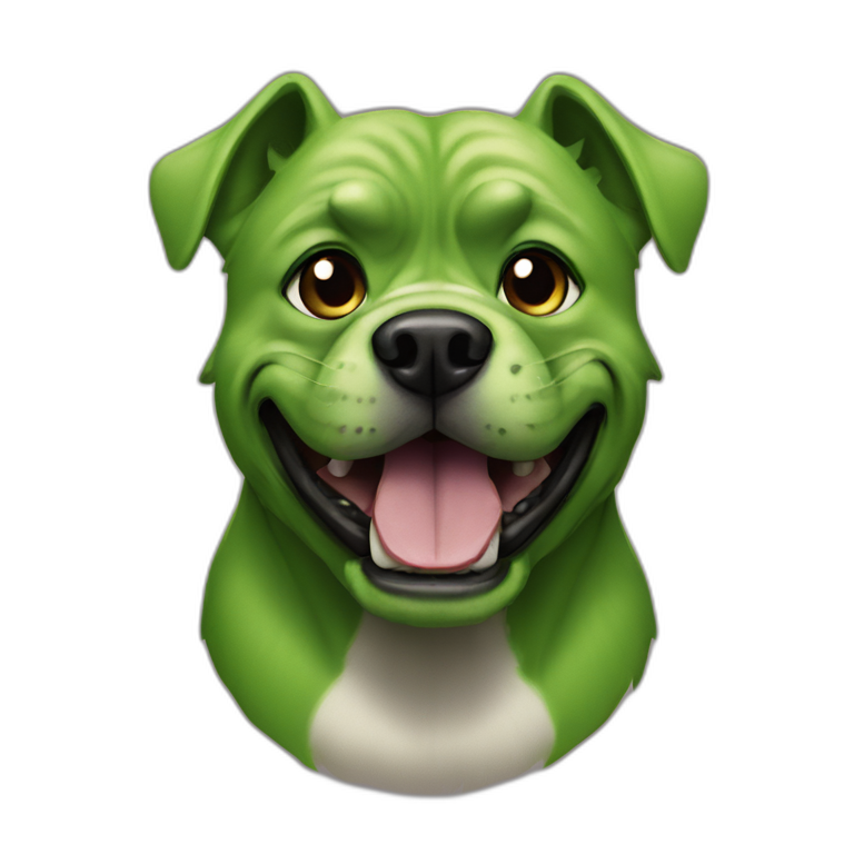 Dog as hulk emoji