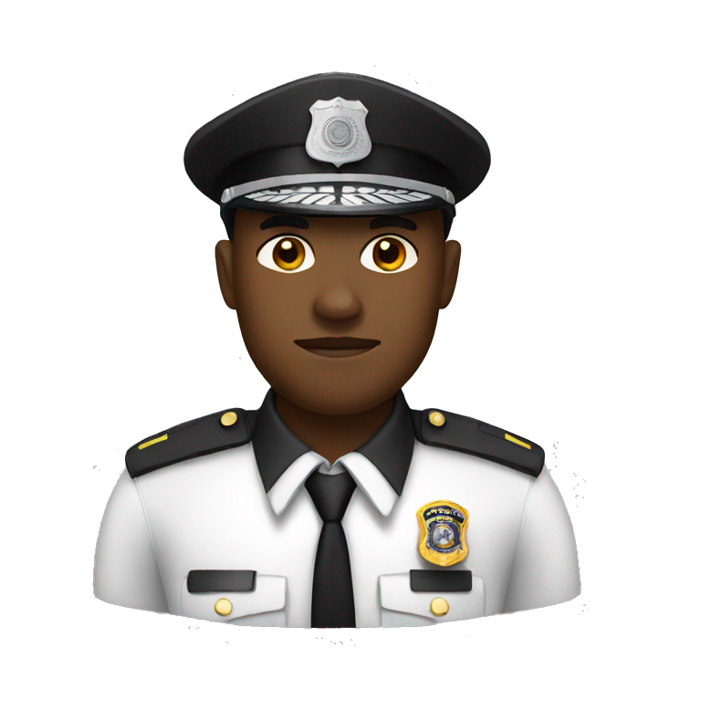 black officer emoji
