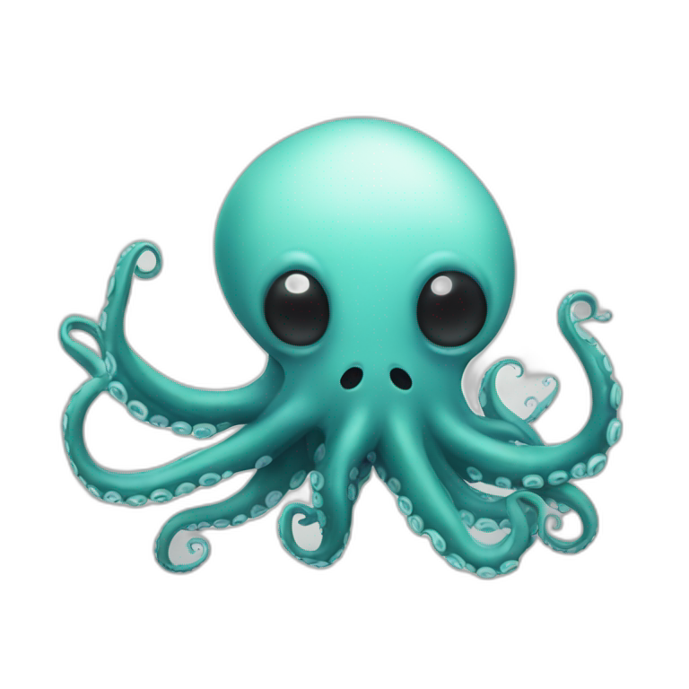 octopus spitting ink emoji