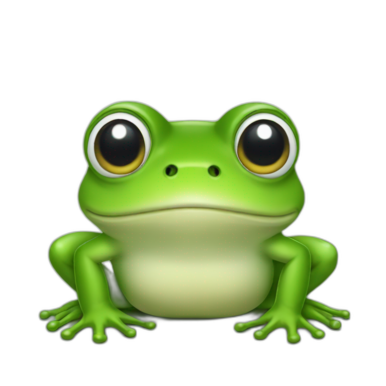 a frog emoji