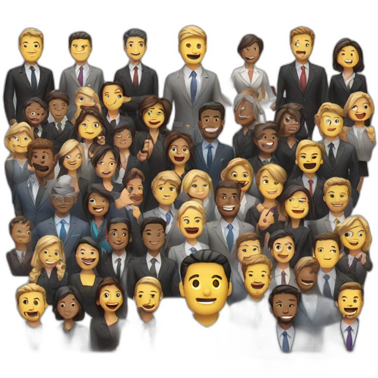 business people together emoji