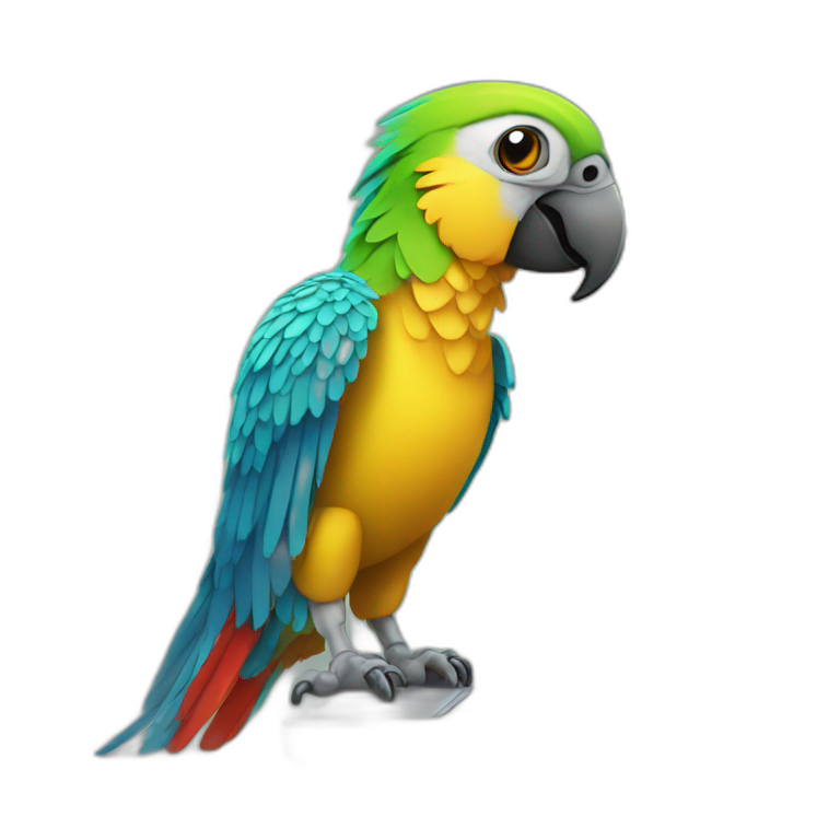 coding-parrot-with-laptop emoji
