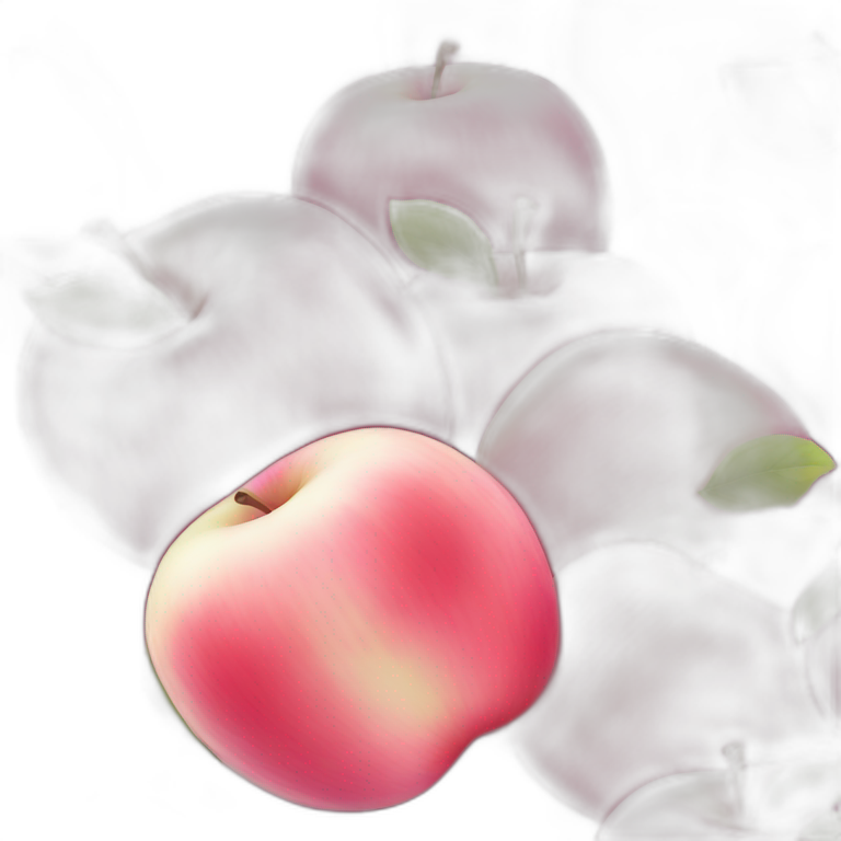 Pink Lady apple emoji