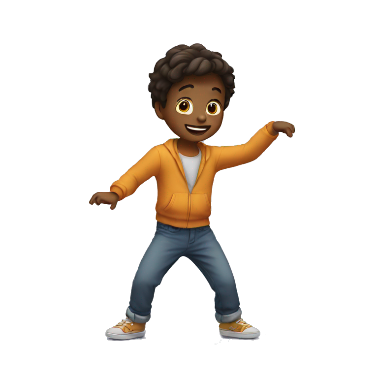 little boy dancing emoji