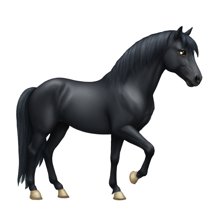BLACK HORSE UNICORN emoji