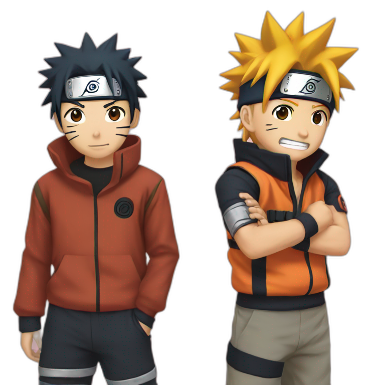 Naruto and Pain emoji