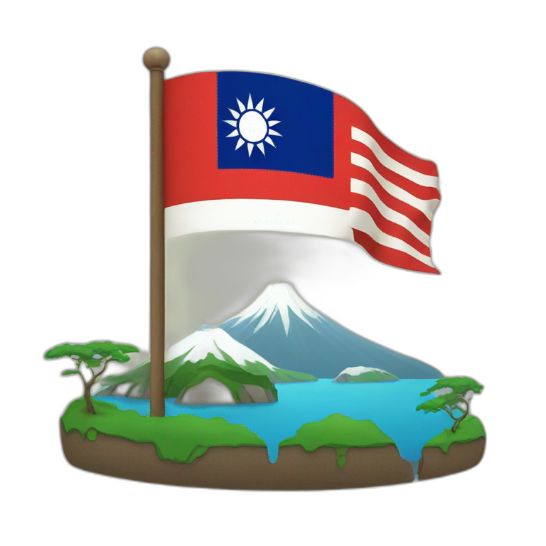 TAIWAN FLAG AND TAIWAN ISLAND emoji
