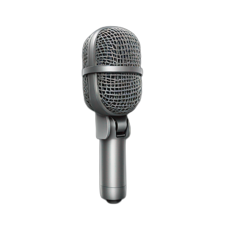 Wireless small microphone emoji