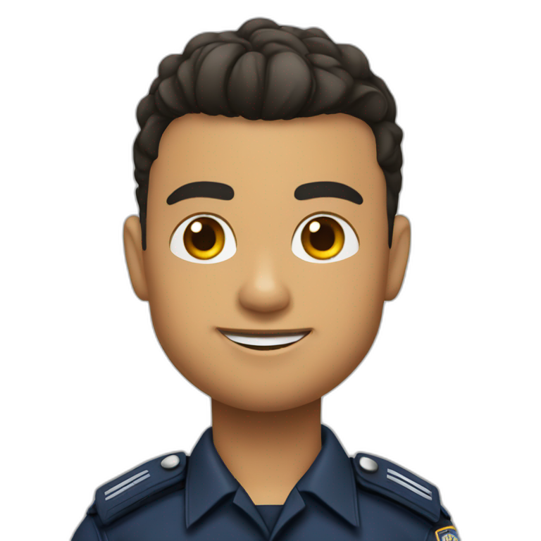 Ronaldo in police uniform emoji