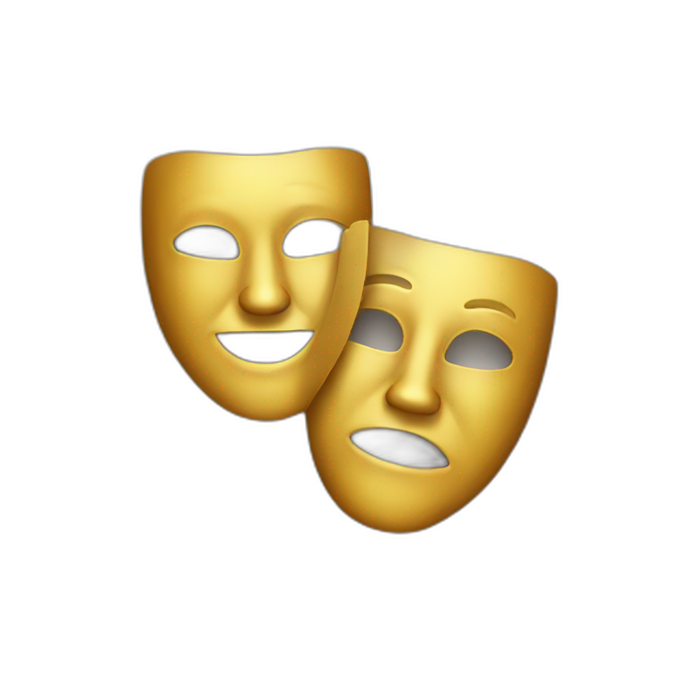 2 theatre masks emoji