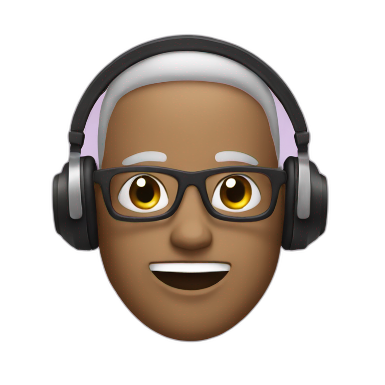 listen to music emoji