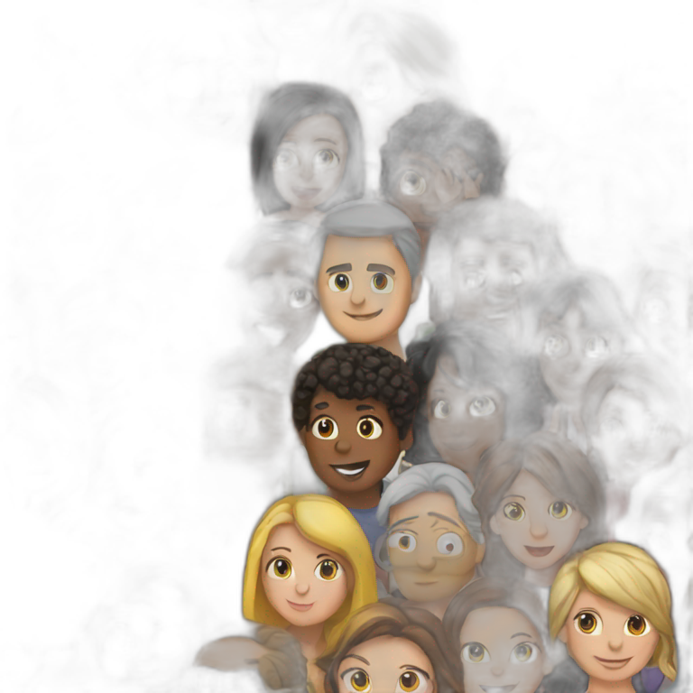 A group of 50 people emoji
