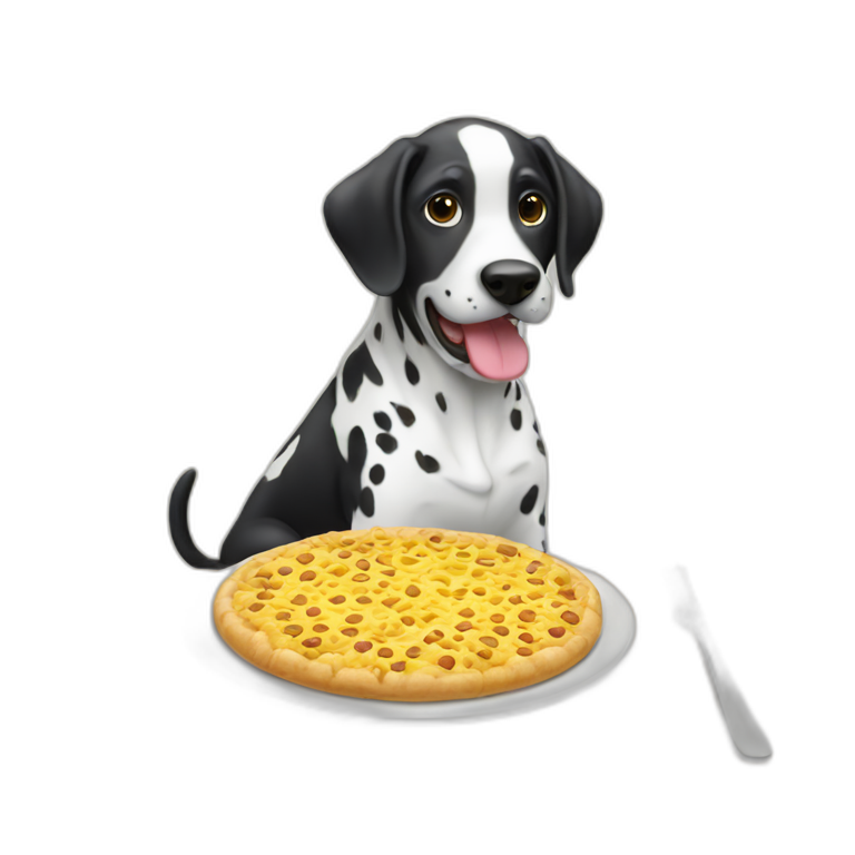 Dalmatiner eatung emoji
