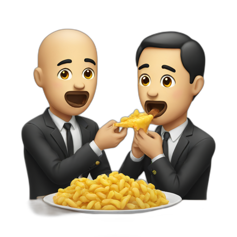 man eating man emoji