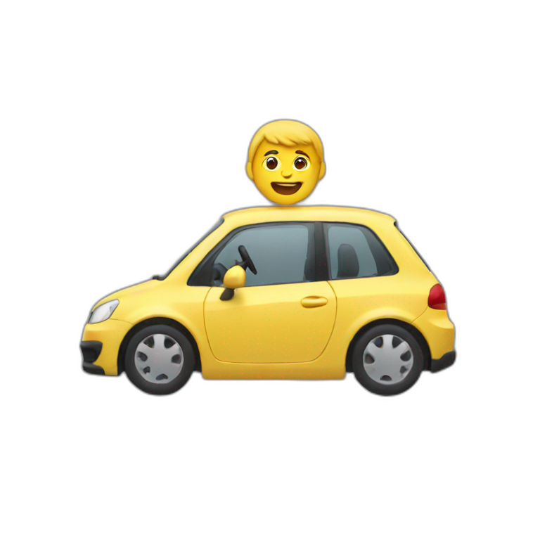 Driving a car emoji