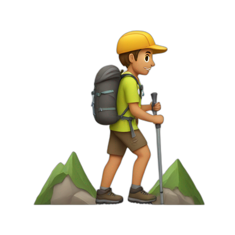 hiking emoji