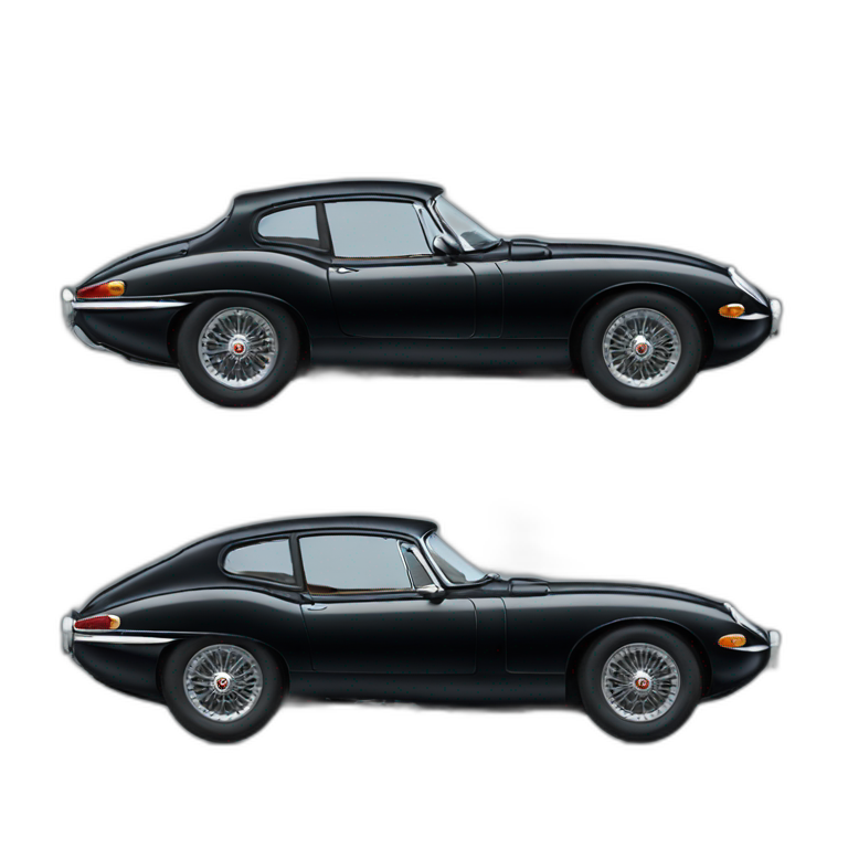 jaguar type F black car emoji