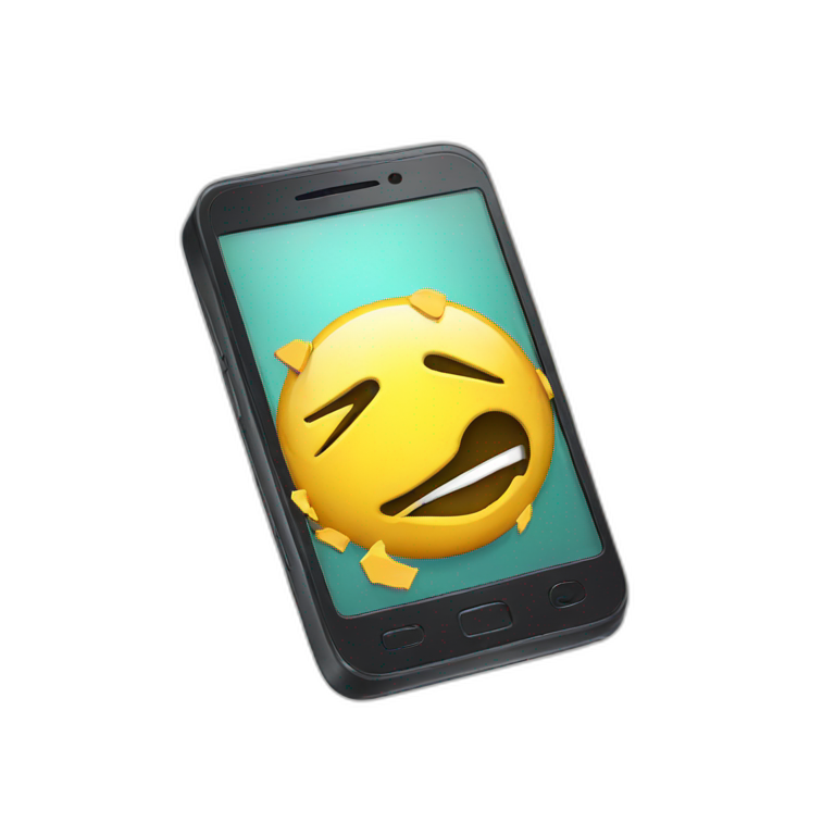 broken phone emoji