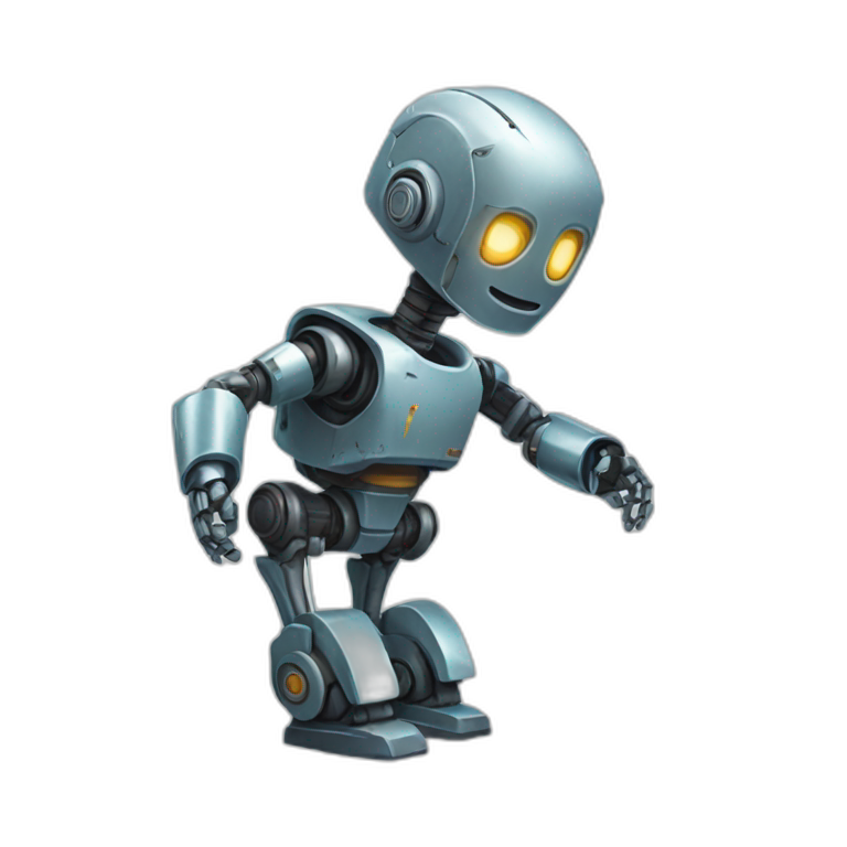 robot，Knee above emoji