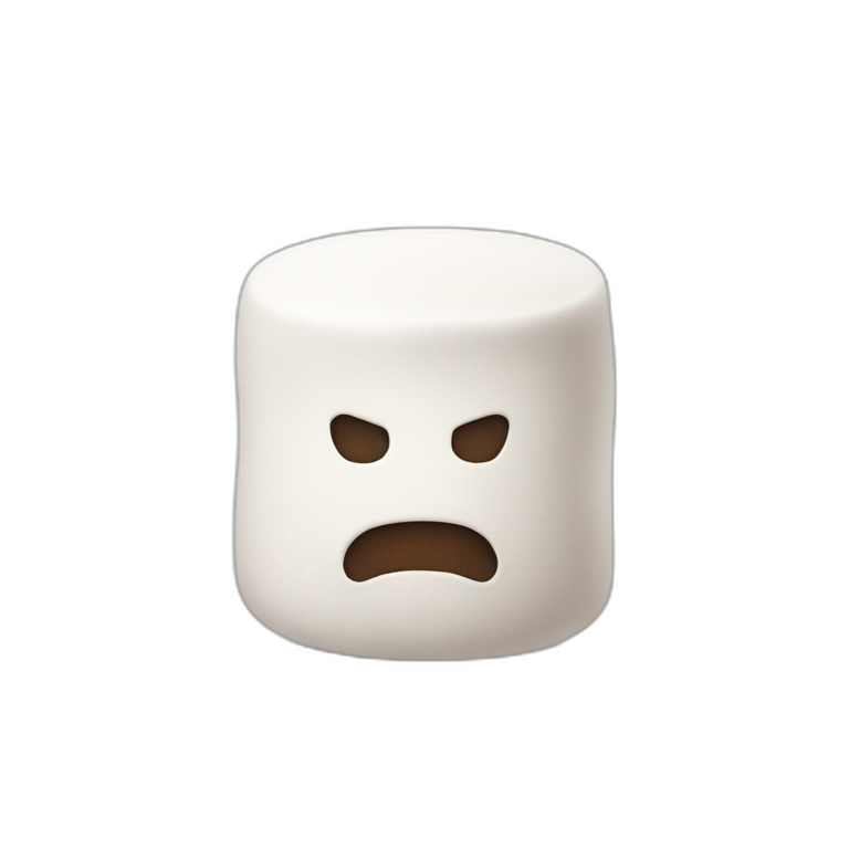 Marshmallow without face emoji
