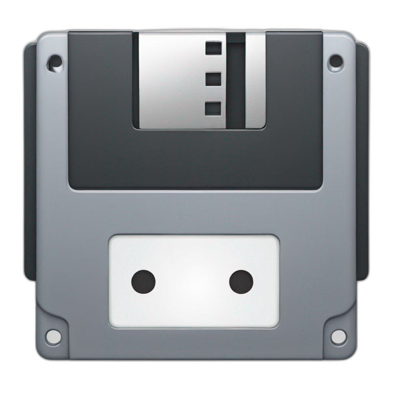 grinning Floppy Disk emoji