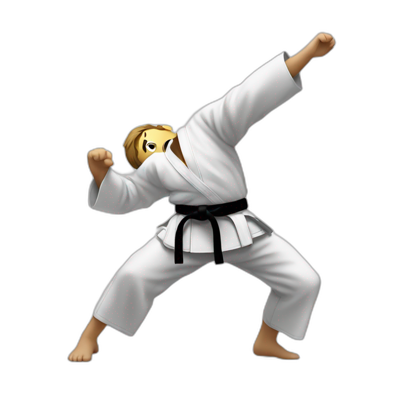 judo throw black belt emoji