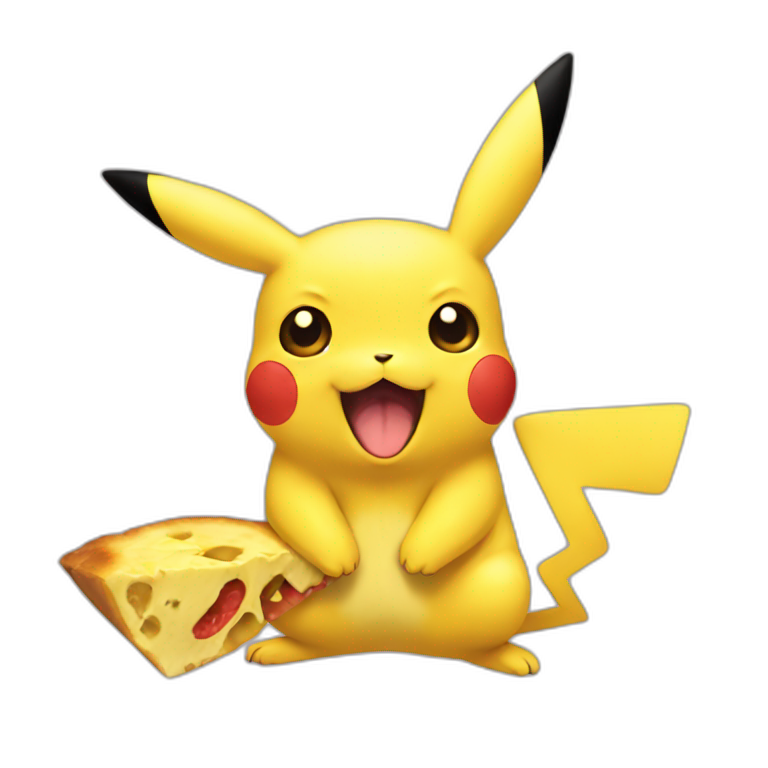 Pikachu eat pikachu emoji