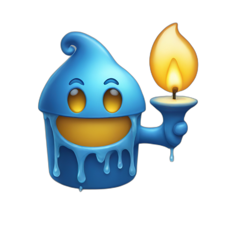 Rainy candle  emoji