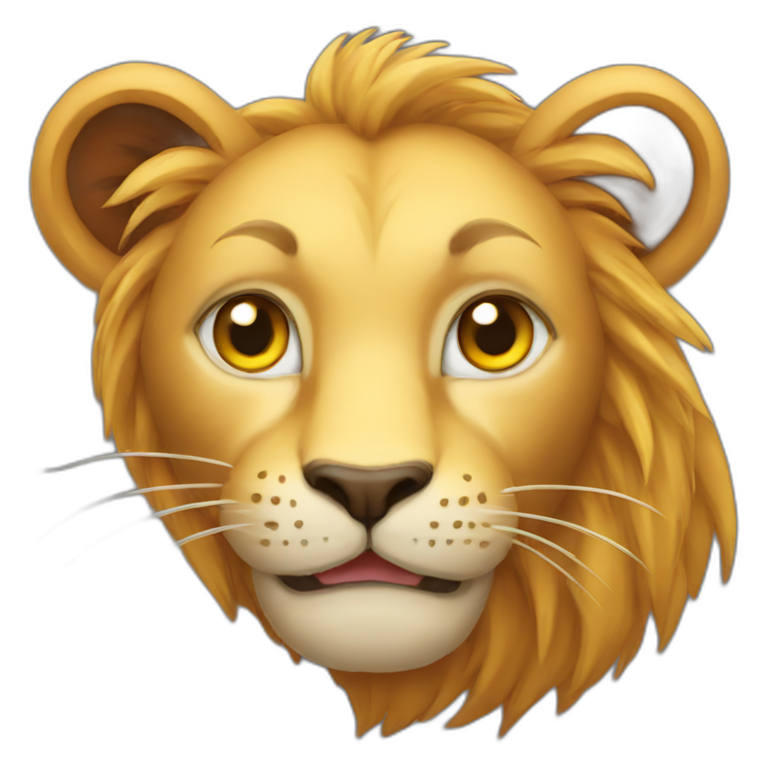 a cat like lion  emoji