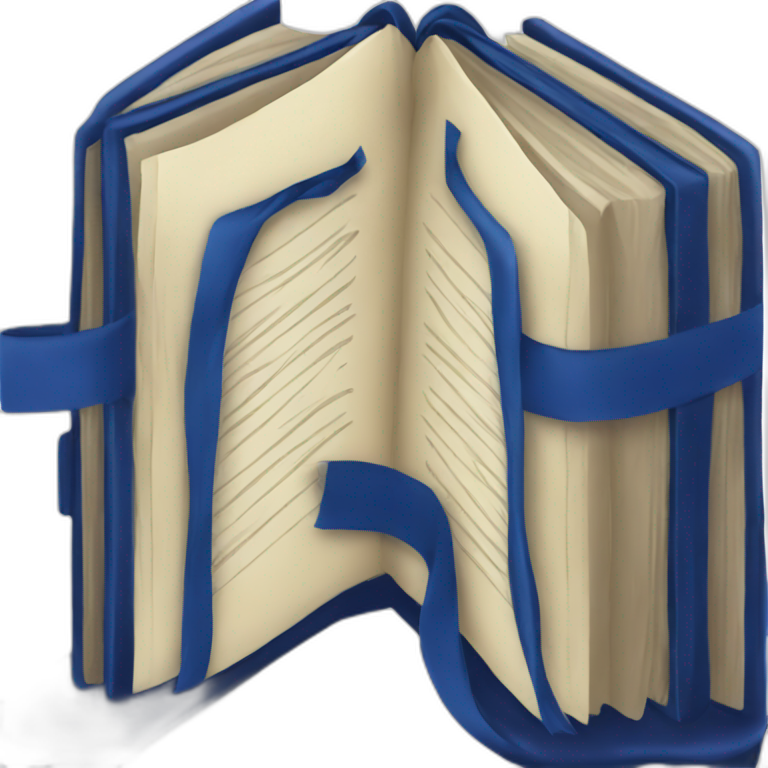 closed-book dark blue emoji