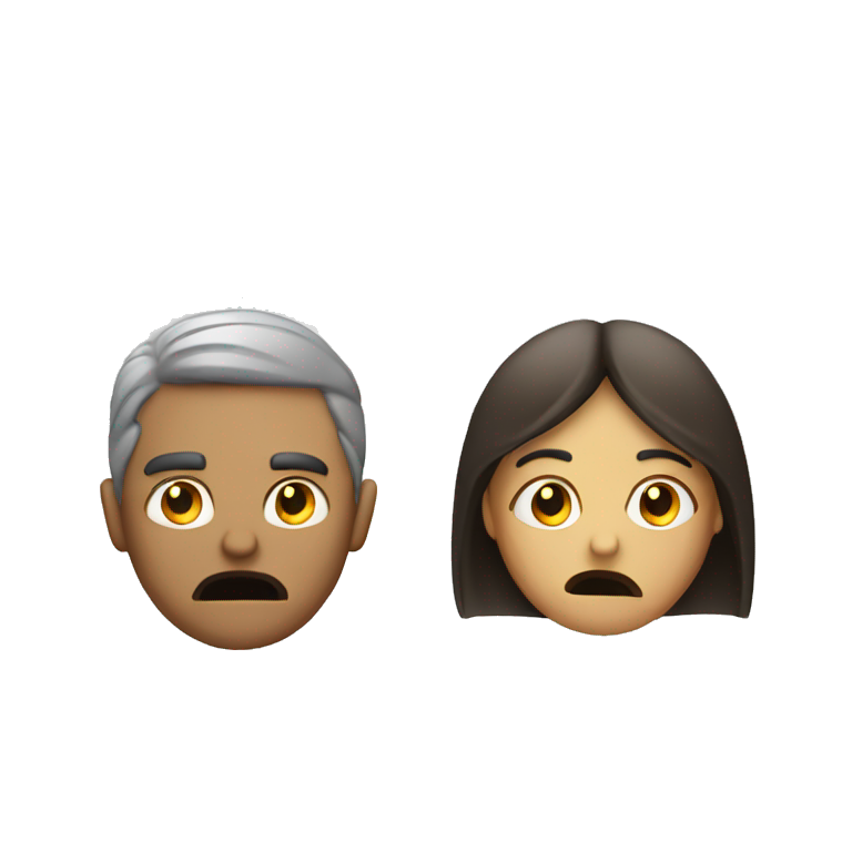 two people argue emoji