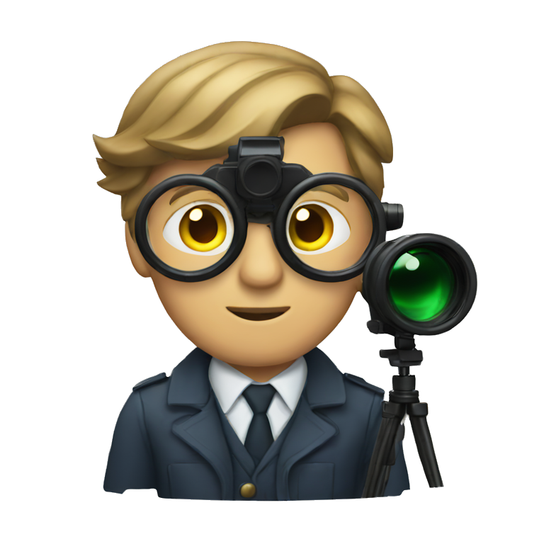 detective using his scope emoji