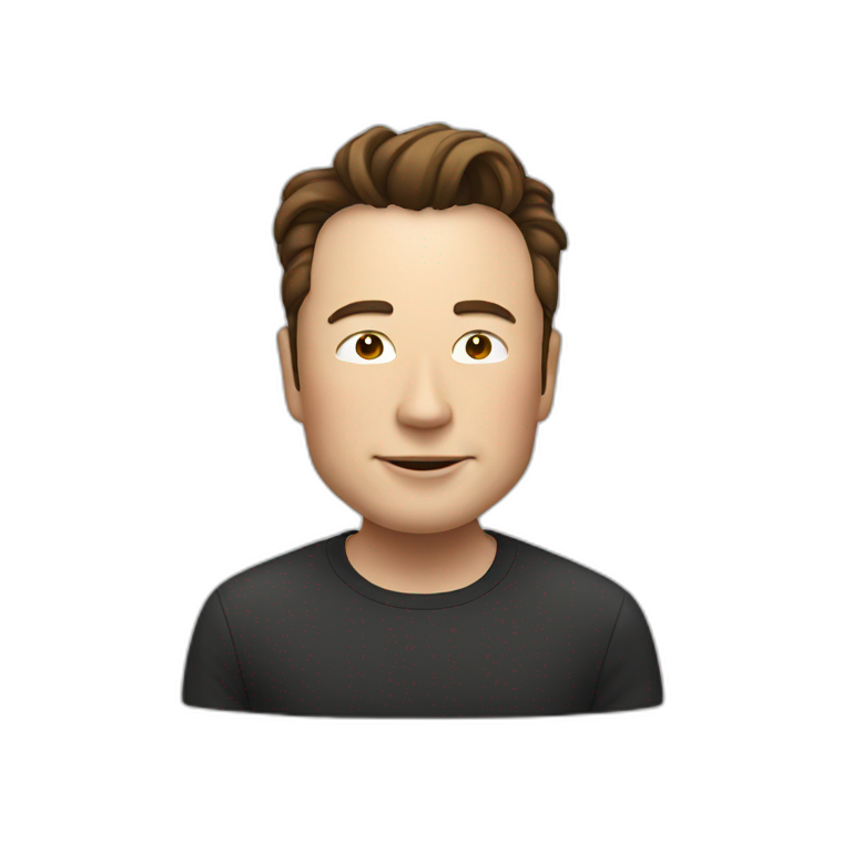 Elon Musk in lion emoji
