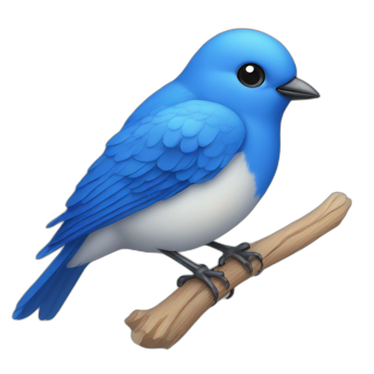 blue bird emoji