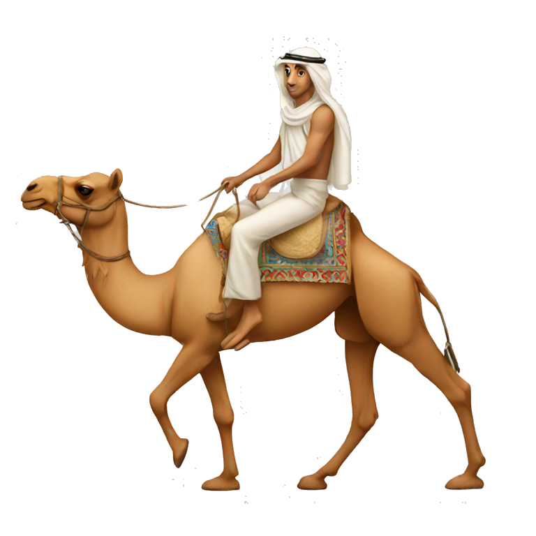 arabian on the camel emoji