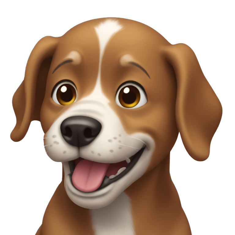 Dog 🤣 laughing 😂  emoji
