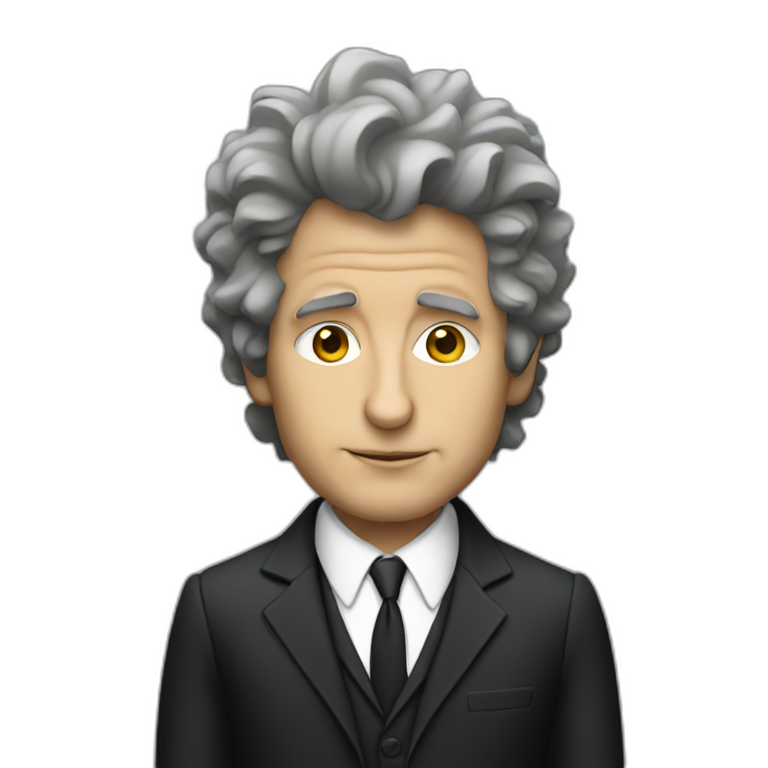Bob Dylan in a suit emoji