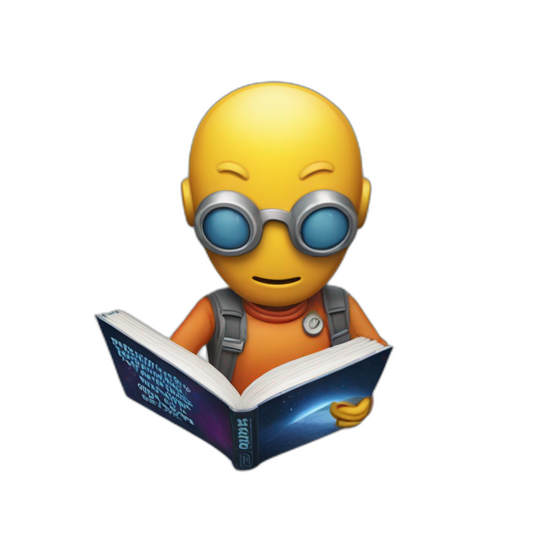 Hitchhikers guide to the Galaxy book cover with words don’t panic emoji